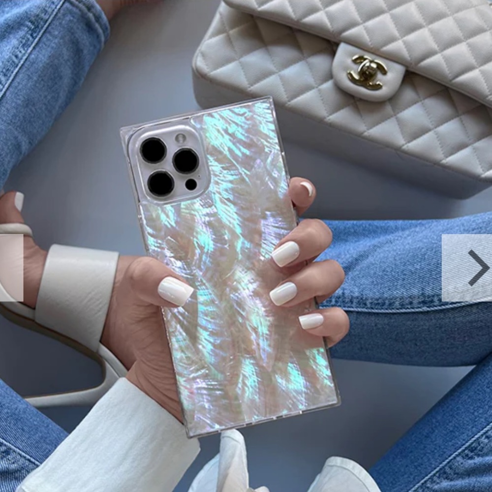 FLAUNT Mother of Pearl SQUARE iPhone 13 Pro Case